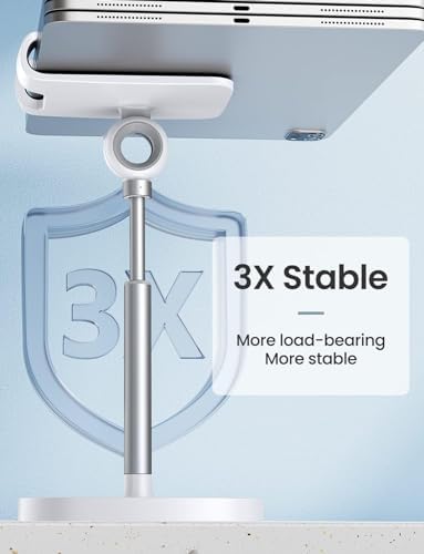 LISEN Cell Phone Stand Adjustable Phone Holer for Desk, Computer Office Desk Accessories for iPhone 16 Holder Women Kitchen Essentials Fits All Mobile Phones Switch Kindle iPads Tablet 4-10in - Image 6