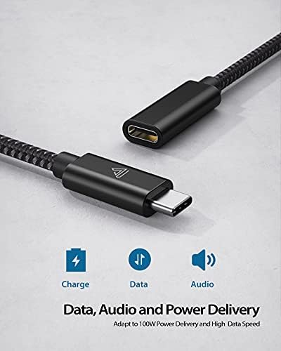 Faracent USB C Extension Cable (20Gbps/240W/1FT/0.3M) - Image 3