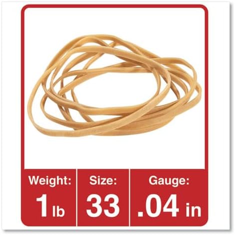 #33 Rubber Bands, All Purpose Rubber Bands, Natural Crepe, Approximately 640 - Image 3