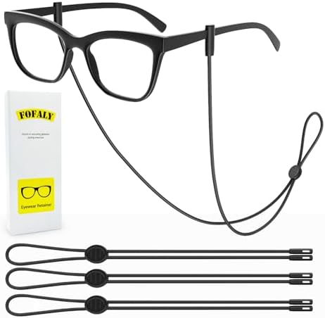 Glasses Strap 3Pcs, Adjustable Eyeglasses String Holder Strap Cord, Glasses Retainer for Sports, Eyeglass Holders Around Neck, Glasses Chain For Women Men Kids - Image 7