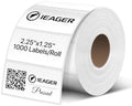 iEager 2.25x1.25 Inch Thermal Labels, White Durable Thermal Printer Stickers, Self-Adhesive Rectangle Shipping Label Printer Sticker for Barcode, Name, Address, 1000 Labels/Roll by ReliableThermalLabelsYouCanCountOn