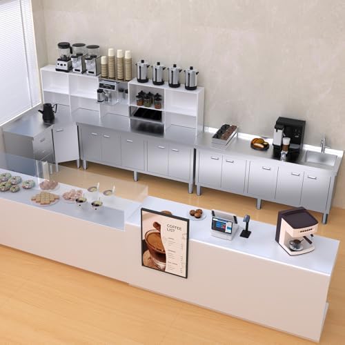WWK Outdoor Kitchen Drawer, Stainless Steel Kitchen Cabinet with Drawers, Triple Access BBQ Drawers for Outdoor, Commercial Restaurant, Garage, 20.87" D x 19.68" W x 35.43" H - Image 4