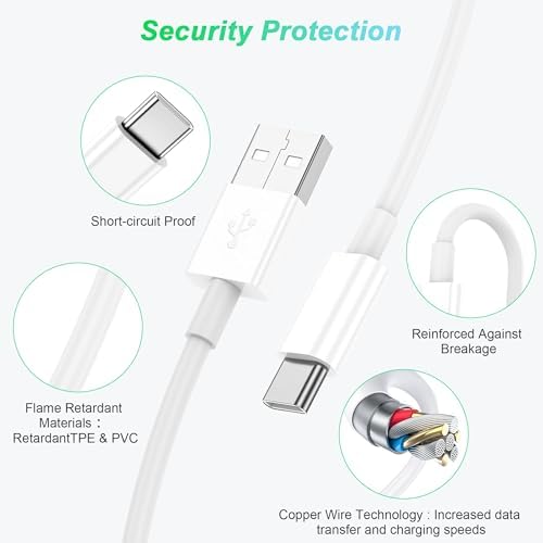 Car Carplay Cable for iPhone 15/16/17 Charger Cord,USB A to USB C Fast Charging Cable 3FT 2Pack Compatible for Apple 17 Pro Max/16 Plus/for IPad Pro 12.9/11/Air 5th/4th Mini Gen Type C Charge - Image 3