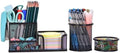 Freewindo Mesh Desk Organizer, Set of 3 Pen Holder Office Desk Accessories with Pencil Holder Sticky Note Holder, Pencil Cup and Paperclips Cup by Freewindo