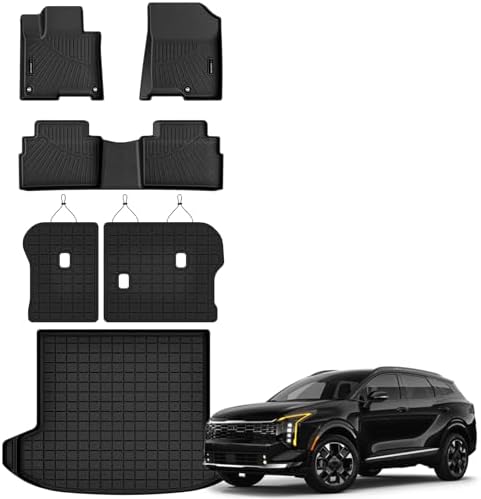 AUXKO Floor Mats Cargo Mat Backrest Mat for Kia Sportage PHEV 2027-2023 by AUXKO