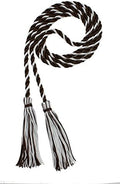 Tassel Depot Graduation Honor Cord - Brown/White - Every School Color Available - Made In Usa by TasselDepot