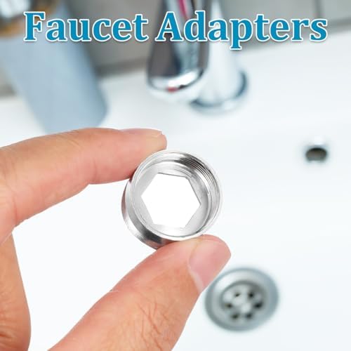 OSALADI Faucet Adapter Kit 8 pcs Kitchen Faucet Adapter for Hose Water Filter Male to Female Sink Connector for Kitchen Bathroom Utility - Image 5