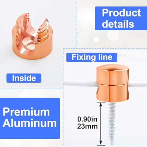SmallCat 3 Sets Charger Holders for Cords, Rose Gold Cord Holders - Image 3
