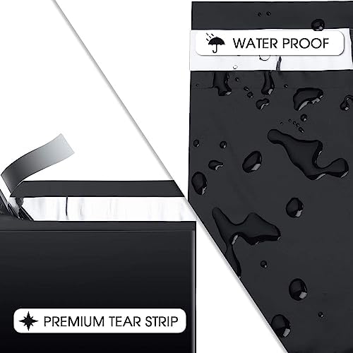 Metronic Poly Mailers 12x15.5 200 Pack Shipping Bags for Clothes Black - Image 3
