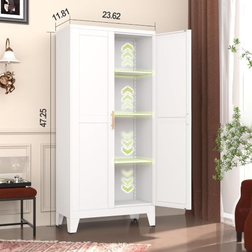 GAIOUS Metal Pantry Cabinet, Kitchen Pantry Storage Cabinets with 2 Door - Image 2