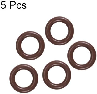 uxcell Fluorine Rubber O-Rings 16mm OD 10mm ID 3mm Width, Metric FKM Sealing Gasket, Pack of 5 - Image 2