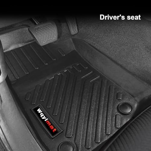 Custom for 2018-2025 2026 Jeep Wrangler JL 4 Door 2 Door 4XE/Jeep Gladiator Floor Mats 2 Pcs All Weather TPE Rubber Protection Mat (for Jeep Wrangler JL Front Floor Mat) - Image 3