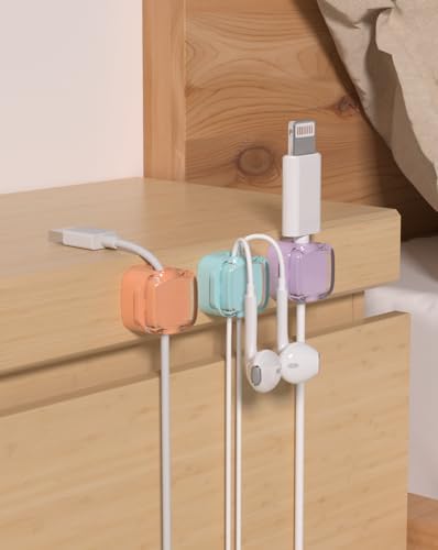 Magnetic Cable Clips, Cute Desk Charger Cord Holder - Image 3