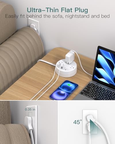 Travel Power Strip - Cruise Ship Essentials with 3ft Retractable Cord - Image 4