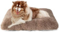 EHEYCIGA Fluffy Dog Crate Bed, Plush XX Large Dog Pillow, Camel by EHEYCIGA