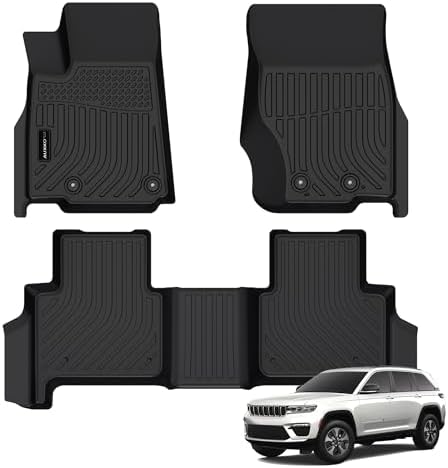 AUXKO All Weather Floor Mats for Jeep Grand Cherokee 2022-2026 5 Seat Only by AUXKO
