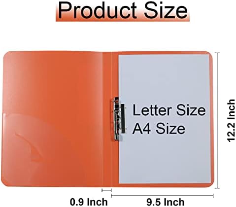 Acocony Punchless Binder Letter Size with Clamp Vivid Multicolor 5-Pack - Image 2