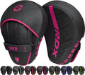 RDX Boxing Pads Curved Focus Mitts, Maya Hide Leather Kara Hook and jab Training Pads, Adjustable Strap Ventilated, MMA Muay Thai Kickboxing Coaching Martial Arts Punching Hand Target Strike Shield by RDX