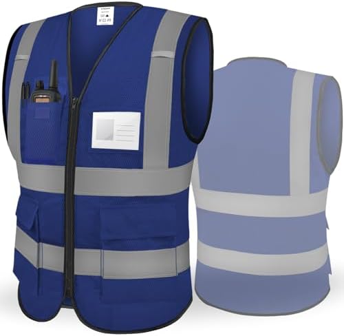 TICONN High Visibility Reflective Safety Vest for Men & Women, ANSI Class 2 by TICONN