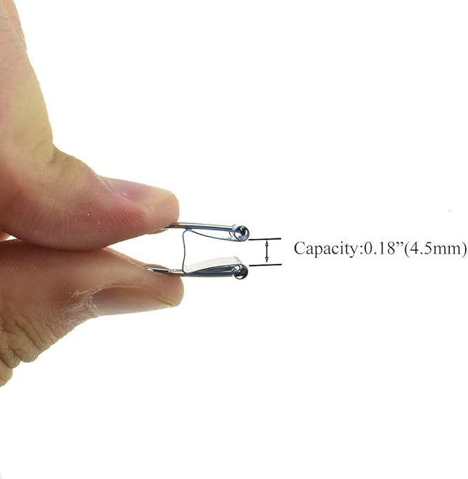 HAHIYO Binder Clips Paper Clamps Spring Steel Sturdy Mini 0.59 inches Width - Image 3