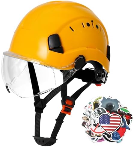 Aolamegs Construction Hard Hat with Visor and Chin Strap for Men,ANSI Z89.1 by Aolamegs