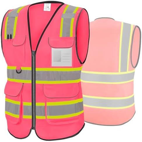 TICONN High Visibility Reflective Safety Vest for Men & Women, ANSI Class 2 by TICONN