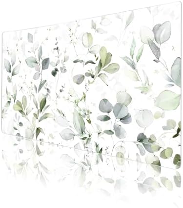 QIYI PU Leather Large Mouse Pad, Waterproof Desk Mat, 23.6" x 13.8", Leaves - Image 4