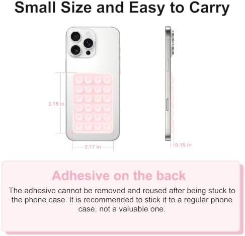 Giumel 2PCS Silicone Suction Phone Case Mount,Non Slip Suction Cup, Hands-Free Phone Accessories Holder for Selfies and Videos,Silicone Adhesive Stand Sticky for Cell Phone Lavender - Image 3