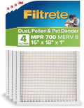 Filtrete 16x18x1 Air Filter, MERV 8, MPR 700, 4 HVAC Filters by Filtrete