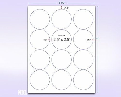 NextDayLabels 2.5 Inch Round Stickers - Image 2