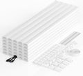 Yecaye TV Cord Hider Wall Mounted, 472in Cord Cover, W0.98in H0.51in, White by Yecaye