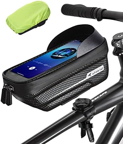 whale fall Waterproof Bike Frame Bag, 1S Quick Release Bike Phone Holder by whalefall