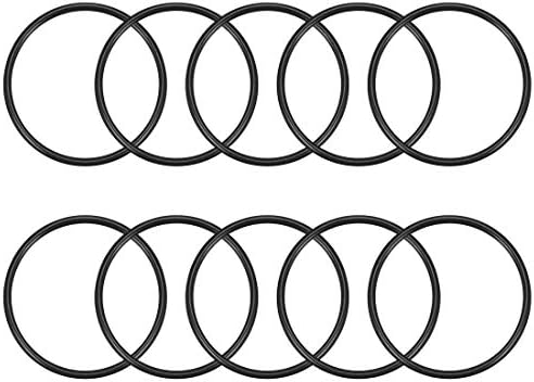 uxcell Nitrile Rubber O-Rings, 49mm OD 44.2mm ID 2.4mm Width, Metric Sealing Gasket, Pack of 10 by uxcell