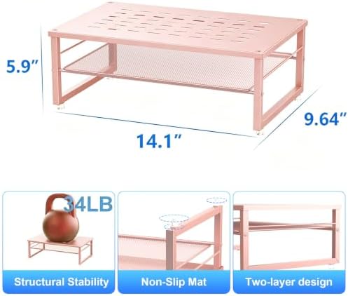 gianotter 2-Tier Metal Monitor Stand Riser - Image 5