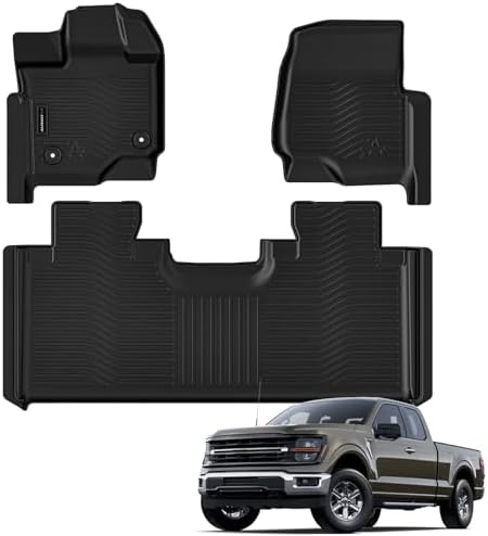 AUXKO Floor Mats for 2015-2026 Ford F-150 Super Cab Extended Cab by AUXKO
