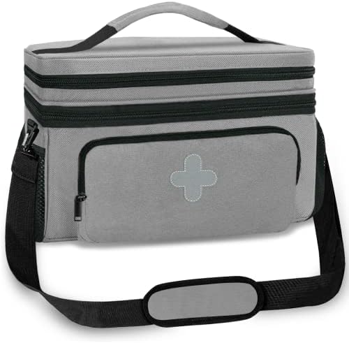 GDNasist Medicine Storage Bag, Medical Bag Pill Bottle Organizer Empty by GDNasist