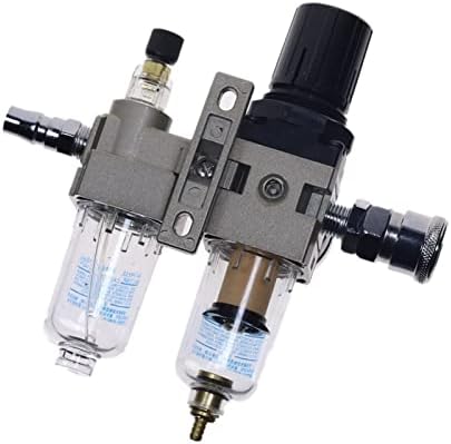 Xiaochen Garden Plumbing Hose Adapter Air Compressor Oil Filter Regulator Pneumatic Water Separator Two-piece 0-1MPa 150PSI AC2010-02 SMC Type (Color : AC2010 02 W PC 10mm) - Image 6