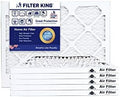 Filter King 10x16x1 Air Filter MERV 8, AC Furnace Filters (12-Pack) by FilterKing