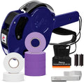 Perco Price Gun 1-Line Kit with 2 White 4 Purple Rolls, Clip & Ink Rollers by Perco