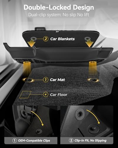3W Floor Mats & Front Carpet Fit for 2015-2026 Ford F150 / F-150 Lightning SuperCrew Cab - Image 4