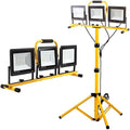 22000 Lumen Work Lights with Stand, 3 Head Portable LED Work Light, with Adjustable&Foldable Tripod Stand, IP66 Waterproof Lamp for Outdoor Indoor Job Site Workshop Garage Construction Site Lighting by GUWELL