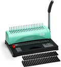OFFNOVA Binding Machine, 21-Hole 450 Sheets Paper Comb Punch Binder Machine for Letter Size / A4 / A5 Paper, Easy to Punch Handle, Adjustable Margin by OFFNOVA