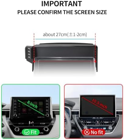 Car Phone Holder for Toyota Corolla 2020-2026,Corolla Cross 22-26 8" Screen - Image 3