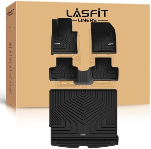 LASFIT Floor Mats for Volvo XC60 2018-2026 Gas 5-Seat Only, with Cargo Mat by LASFIT