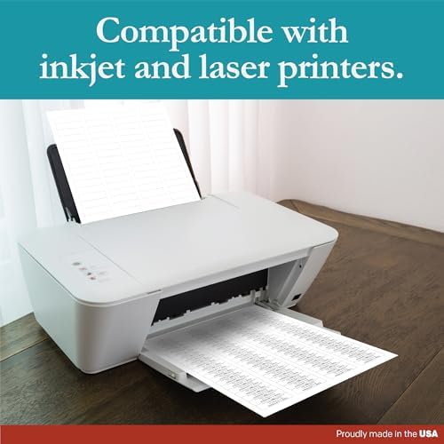 Premium Label Supply White Sticker Return Address Labels – 1.75" x .5" – Laser/Inkjet Compatible – (80 per Sheet), 500 Sheets – 40,000 Total Adhesive Labels - Image 5
