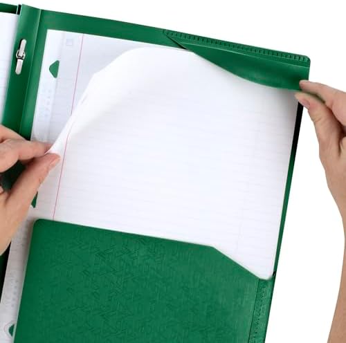 Five Star 2-Pocket Folder,Plastic Folder with Stay-Put Tabs and Prong Fasteners,Holds 8-1/2" x 11" Paper,Black,Fire Red,Forest Green,Pacific Blue (38048),(Pack of 24) - Image 3