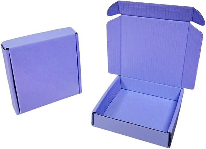 15 Pcs 5.1 x 5.1 x 1.2 inches Mini Size Shipping Boxes Corrugated Cardboard - Image 6