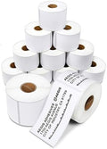 2.25" X 4" Direct Thermal Labels (4200 Count, 12 Rolls) by AegisAdhesives