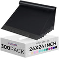 Fuxury Large Poly Mailers 24x24" 300Pcs Bulk Shipping Bags for Cloths Black by Fuxury
