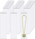 3 x 12" Long Jewelry Bags Clear 100pcs Clear Necklace Bags with Hang Hole Poly Zip Seal Storage Bags for Packaging Shipping Incense 2 Mil (4 Sizes to Choose from) by BornFeel